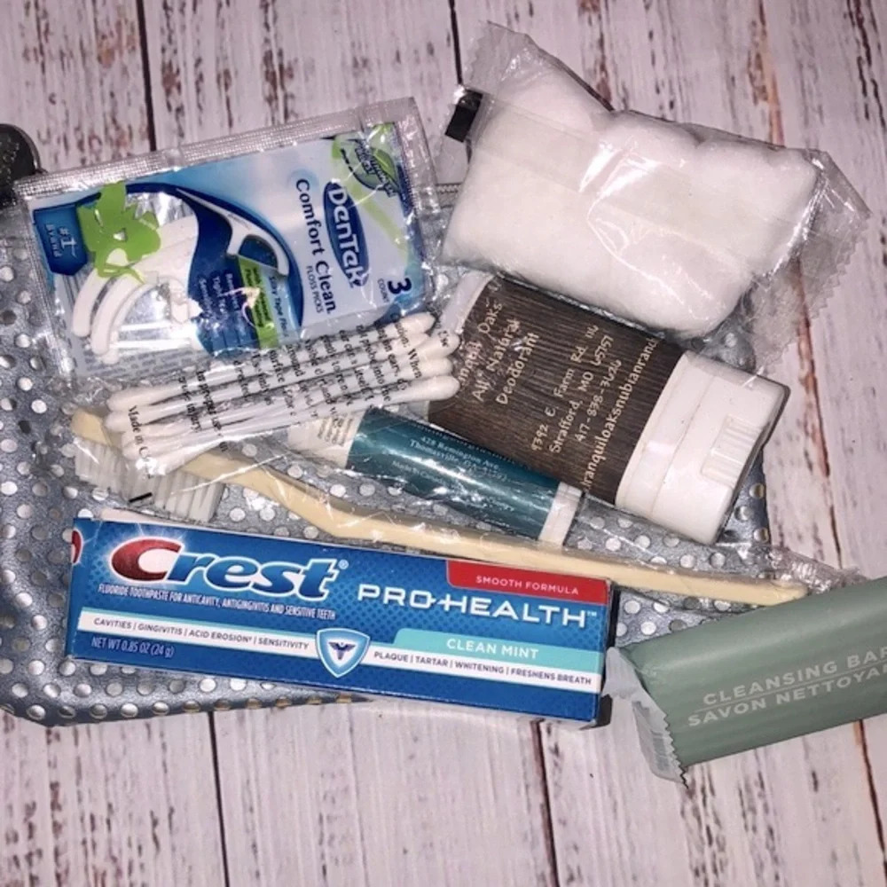 Travel bag with toiletries